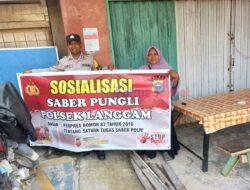 Tolak Pemungutan Liar, Polsek Langgam Sosialisasikan Saber Pungli, Imbau Masyarakat