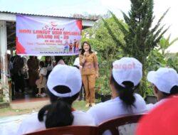 Wabup dan TP. PKK Humbahas Hadiri HLUN ke-29 Tahun 2025 di Desa Purba Manalu, Kec. Doloksanggul