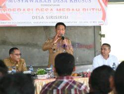 Bupati Bersama Kementerian Koperasi Ikuti Pembentukan KDMP di Desa Sirisirisi dan Sosor Gonting Doloksanggul