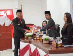 Bupati Humbahas Sampaikan Nota Pengantar Ranperda Pertanggungjawaban APBD T.A. 2024