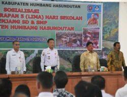 Bupati Humbahas Buka Sosialisasi Penerapan 5 Hari Sekolah Jenjang SD dan SMP