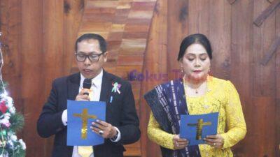 ‎Bupati Tapanuli Utara Hadiri Natal Oikumene Kecamatan Pangaribuan, Ajak Masyarakat Perkuat Kepedulian dan Kebersamaan