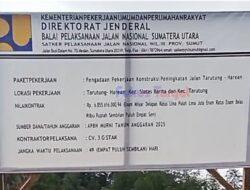 Diduga Asal Jadi, Proyek Jalan Tarutung–Harean Tuai Kritik Warga