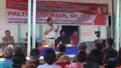 Reses II DPRD Sumut, Paltak Siburian Serap Aspirasi Warga Desa Bahalbatu III