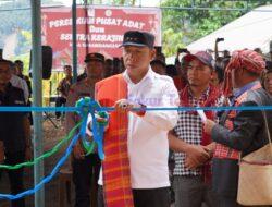 ‎Bupati Taput Resmikan Pusat Adat Simardangiang, Perkuat Identitas dan Hilirisasi Kemenyan