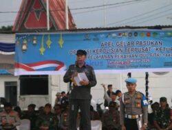 Bupati Taput Pimpin Apel Pasukan Operasi Ketupat Jelang Idul Fitri