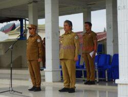 Pimpin Apel Gabungan, Bupati Tapanuli Utara tekankan ASN yang bekerja keras dan bekerja cerdas.