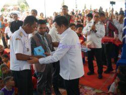 ‎Natal Bersama Dua Kementerian dan Jemaat GKPI Sibalanga Wujud Kepedulian Pemulihan Pascabencana ‎