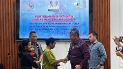 Pemkab Tapanuli Utara Serahkan Santunan Korban Kebakaran Hutatinggi ‎