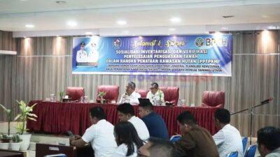 Wabup Taput Buka Sosialisasi PPTPKH, Kejar Kepastian Hukum Tanah