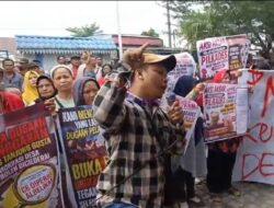 Aliansi Masyarakat Peduli Demokrasi Gelar Aksi Tuntut Dugaan Kecurangan Pilkades Tanjung Gusta Diusut